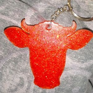 Cow keychain
